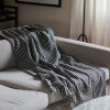 Manta para sillón y cama algodón Grafito 180 x 130 cm