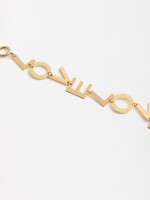 Collar Corto Love dorado