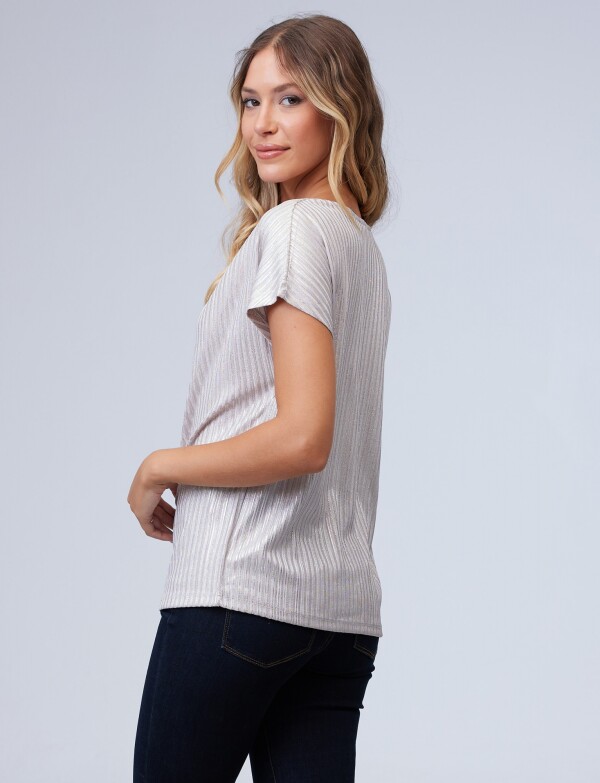 Blusa Lurex PLATEADO