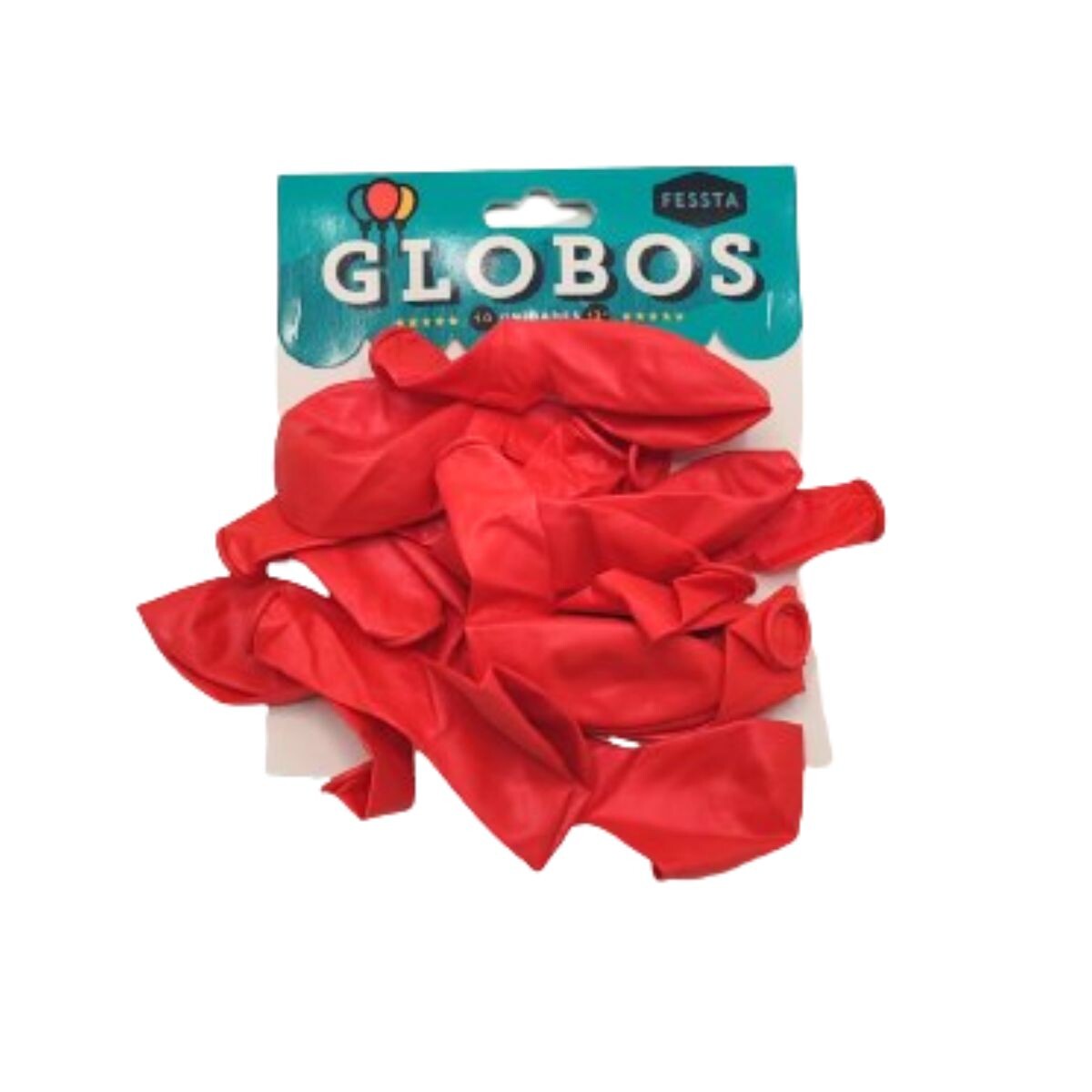 Globos de 12'' x 10 unidades Fessta - Rojo 