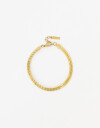 Pulseras Flexibles Metal Pulsera Acero - Dorado