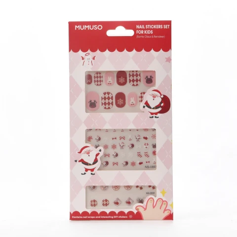 SET DE PEGATINAS UÑAS PARA NIÑOS (PAPÁ NOEL Y RENO) SET DE PEGATINAS UÑAS PARA NIÑOS (PAPÁ NOEL Y RENO)