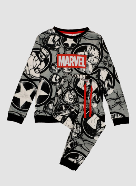 M6401 pijama marvel Negro