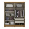 Placard Ropero 2 puertas Mdp Nat/Off White B74 c/espejo Placard Ropero 2 puertas Mdp Nat/Off White B74 c/espejo