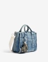 Bandoleras Bandolera Denim Con Charm - Azul Gastado
