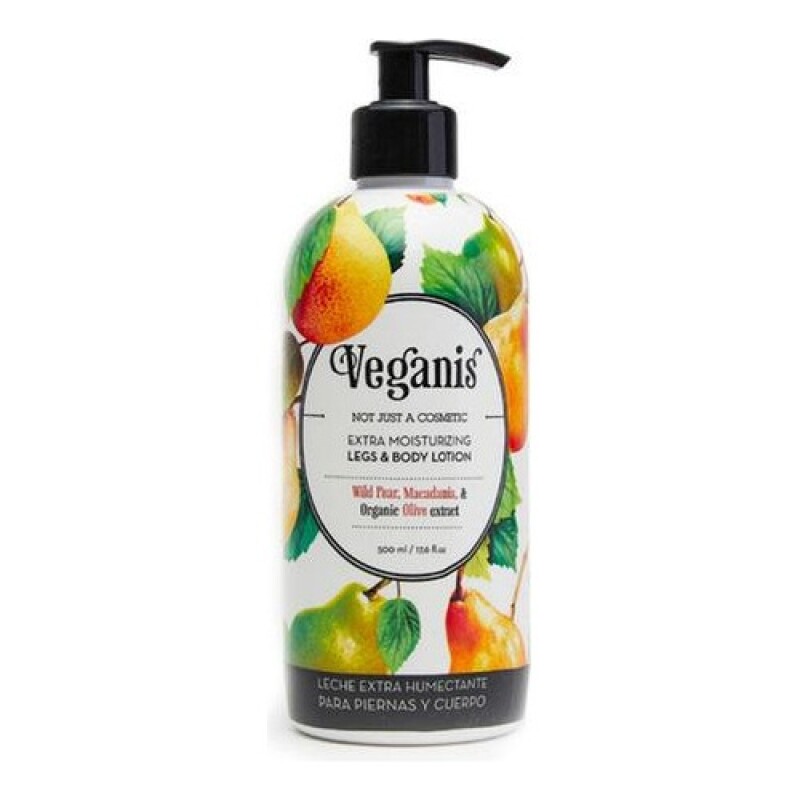 Leche extra humectante para piernas y cuerpo Veganis pera silvestre 500gr Leche extra humectante para piernas y cuerpo Veganis pera silvestre 500gr