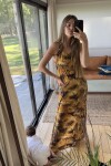 Mini Balls Dress Tostado