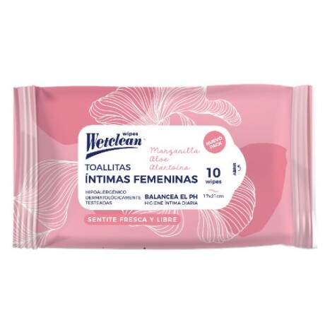 WetClean Toallitas Íntimas Húmedas 10 Unidades – Cuidado Diario y Delicado WetClean Toallitas Íntimas Húmedas 10 Unidades – Cuidado Diario y Delicado