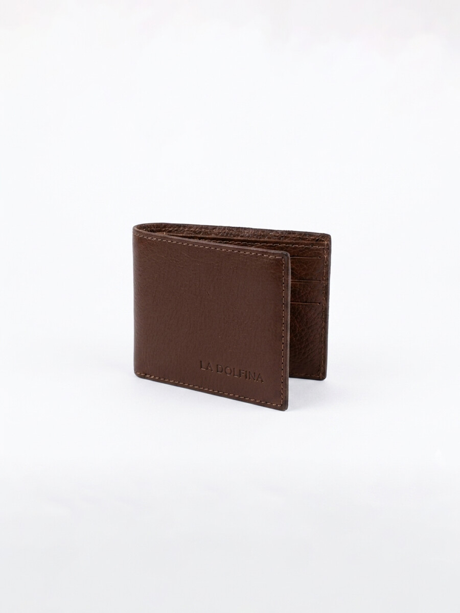 Billetera cuero - marron 