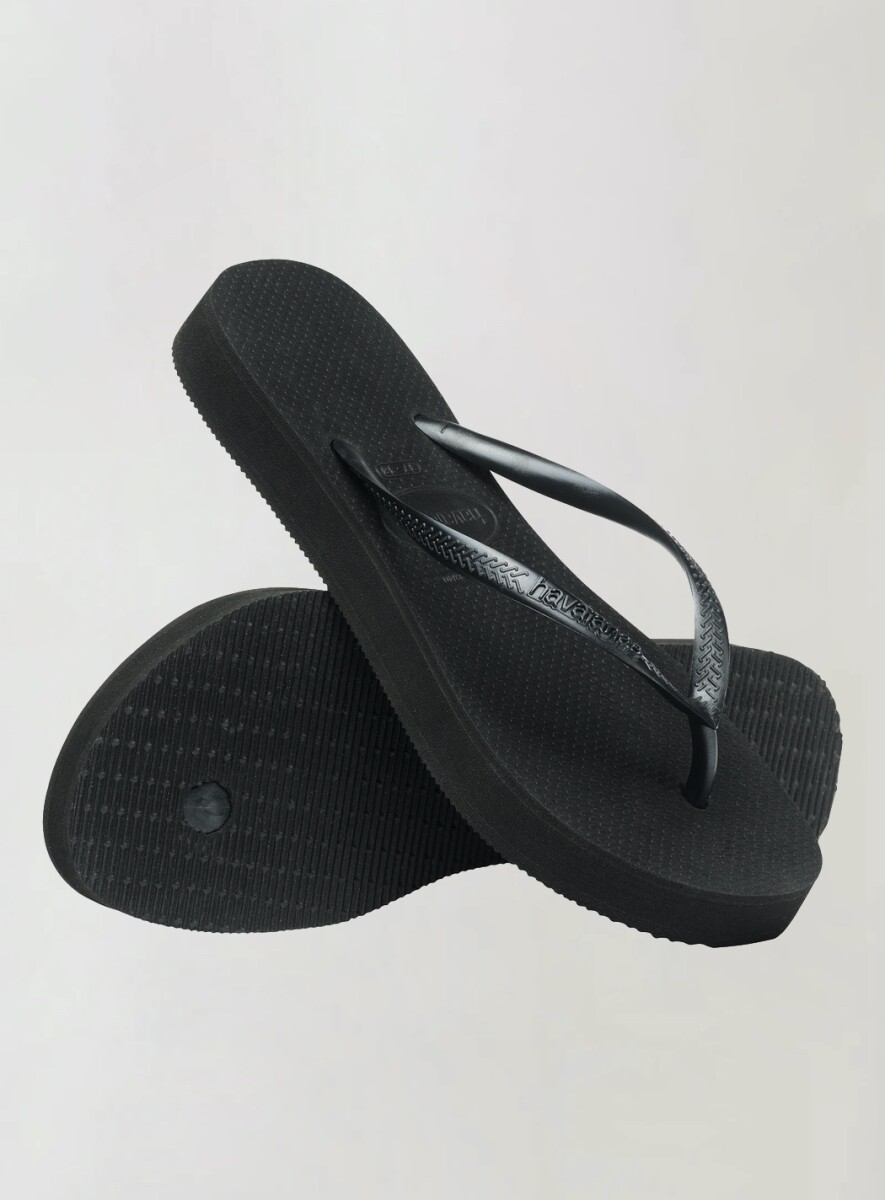 HAVAIANAS SLIM FLATFORM - NEGRO 