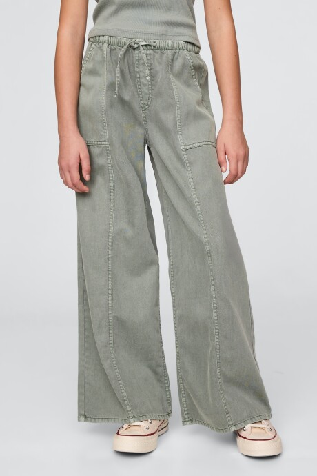 Jean Baggy Niña Gasoline Green 103