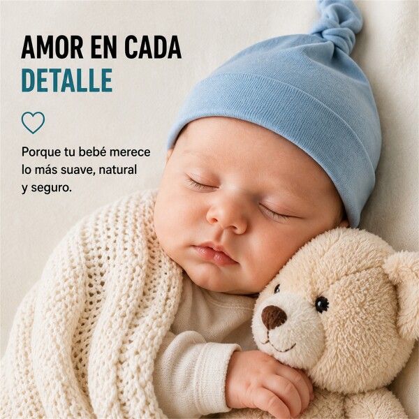 Set X3 Gorros para Bebé 100% Algodón con Nudo Celeste 1
