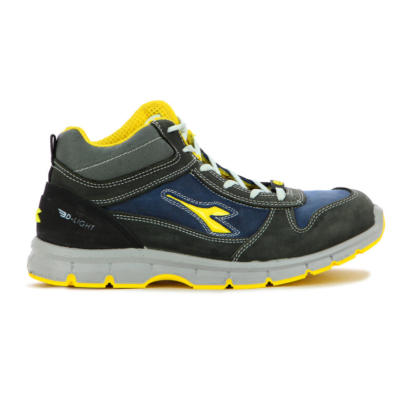 Bota Seguridad Diadora Utility Hombre Gris Oscuro-azul