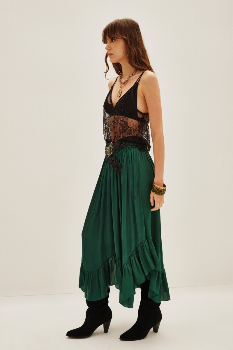 Falda Pathan Verde