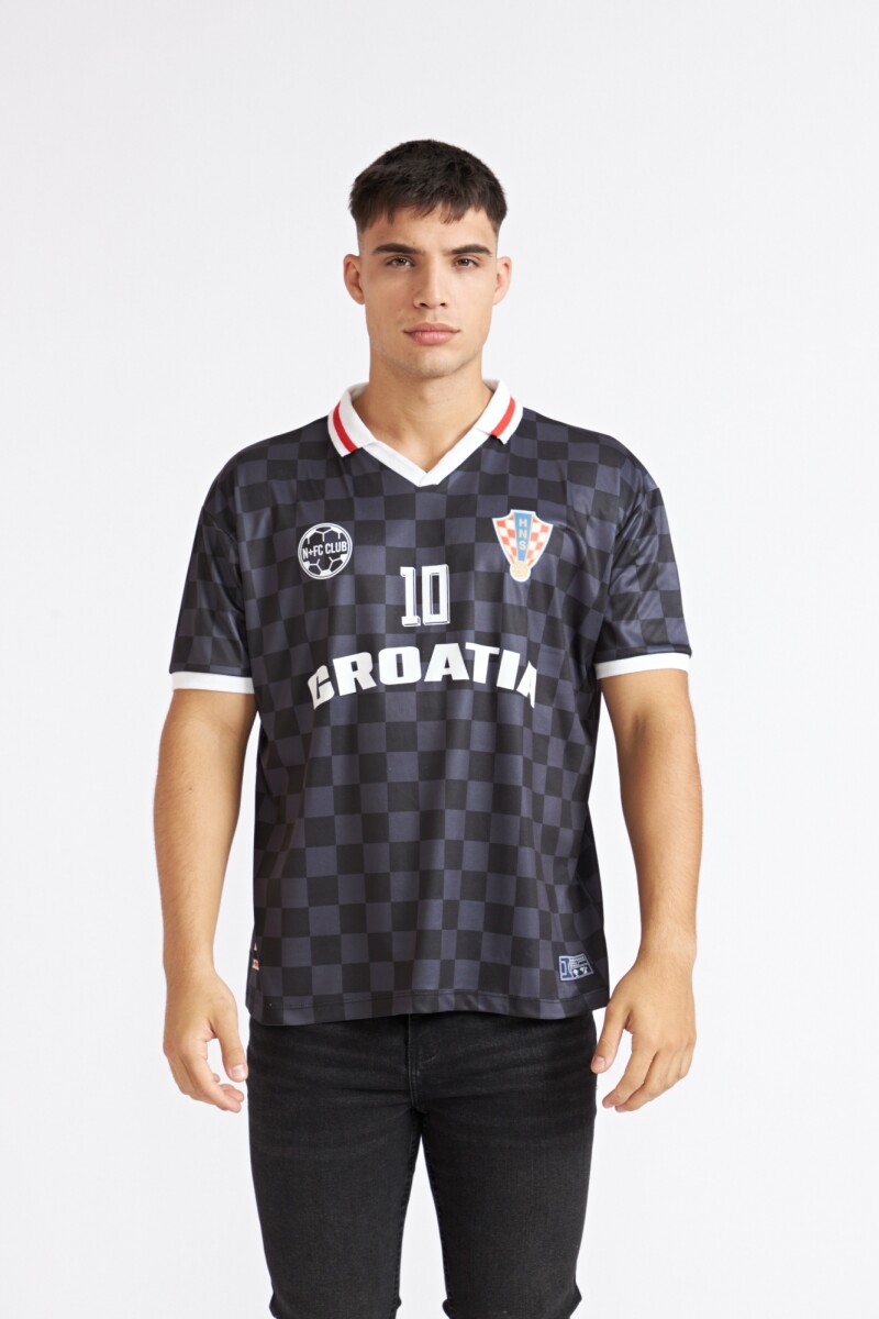 REMERA CROACIA - NEGRO 