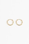 Aros acero small dorado