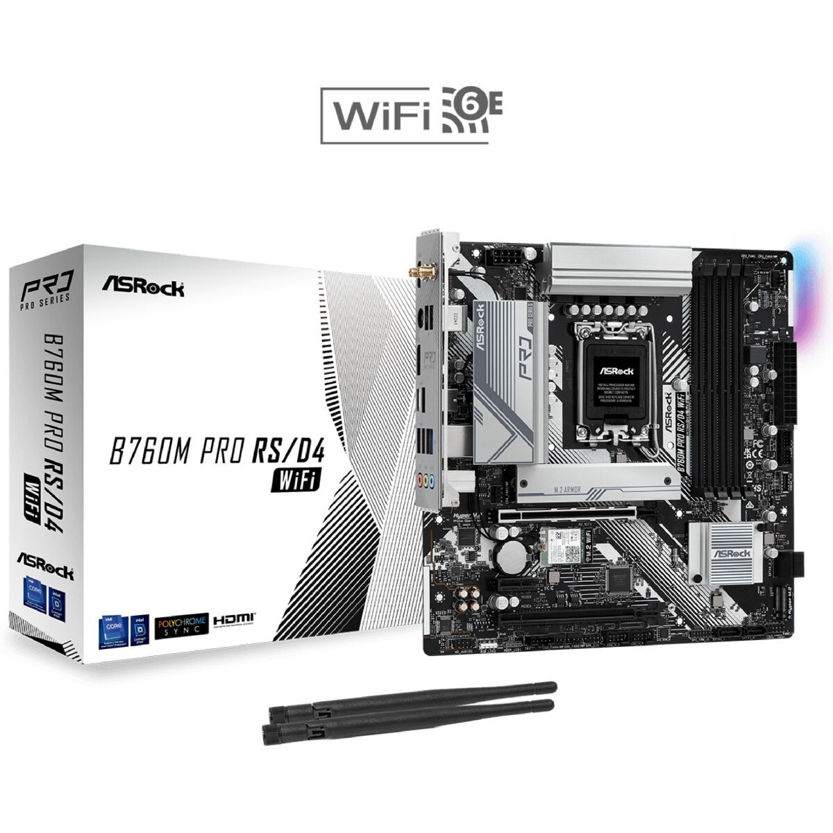 Motherboard Asrock B760M Pro Rs DDR4 Wifi S1700 