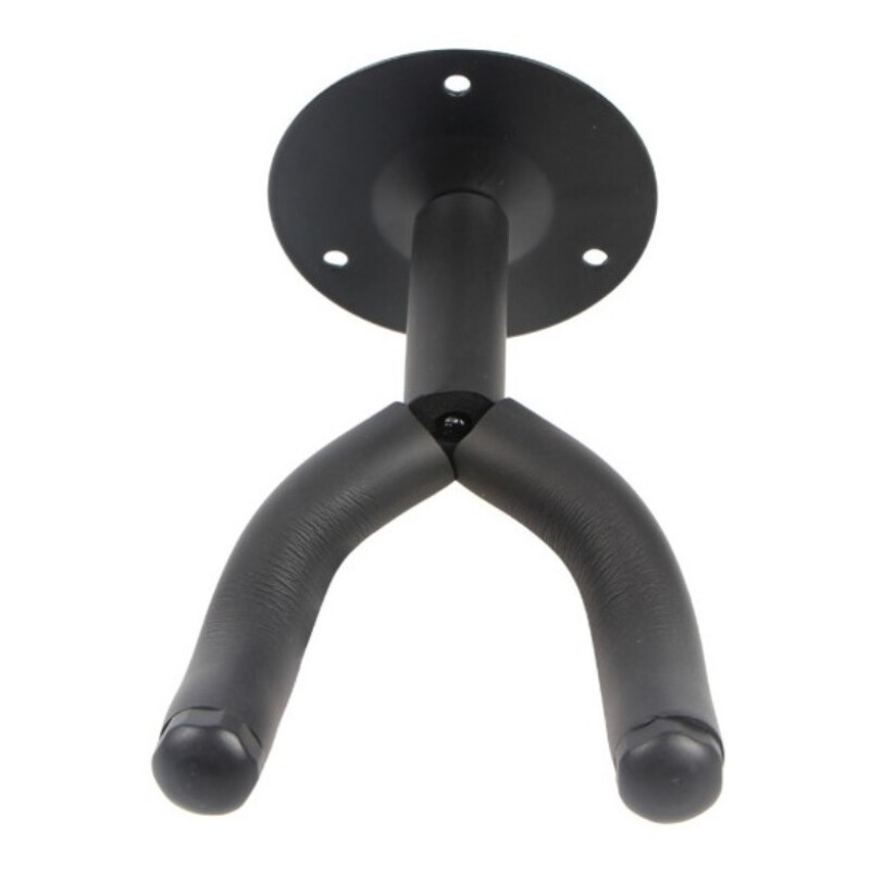 Soporte De Pared Para Guitarra Bajo Con Tornillos Negro