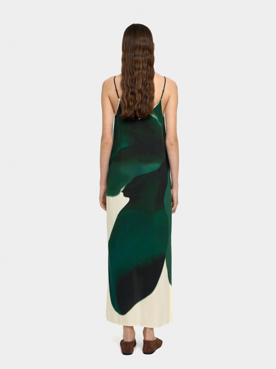 Vestido De Tirantes Estampado multicolor