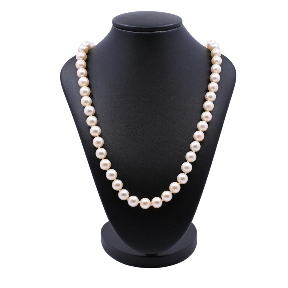 Collar de perlas de cultivo y argolla oro 18k marinera. Collar de perlas de cultivo y argolla oro 18k marinera.