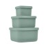 Set x3 tupper silicona KIKKABOO Verde