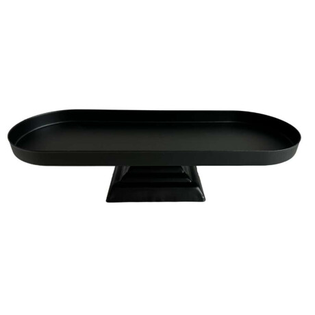 BANDEJA C/SOPORTE BAJO 20x10x6CM NEGRO