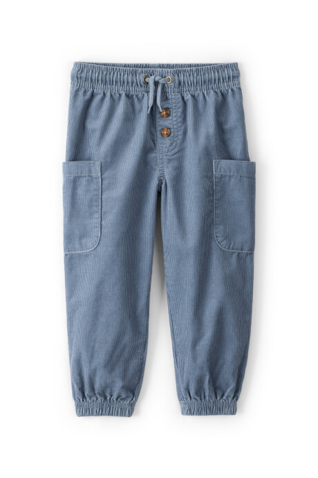 Pantalón de pana, azul Sin color