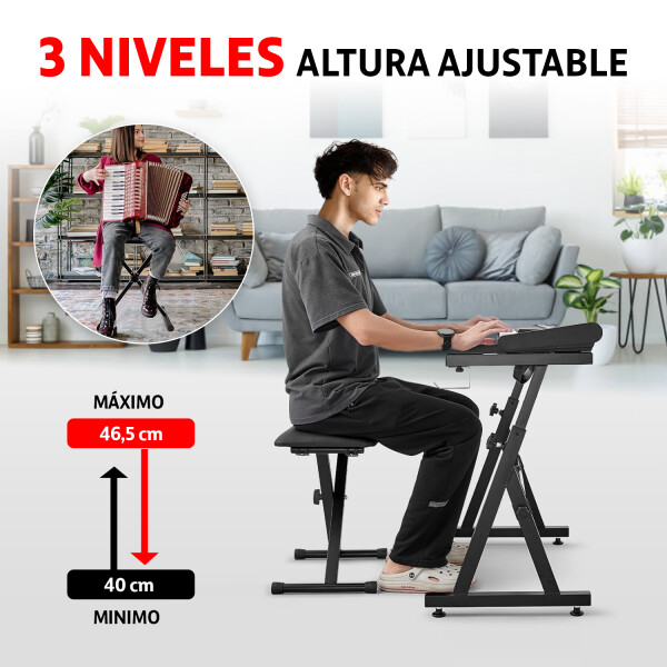 Banco Taburete Asiento Taburete Altura Regulable Piano Organo Teclado Musica Imback Color Negro Banco Taburete Asiento Taburete Altura Regulable Piano Organo Teclado Musica Imback Color Negro