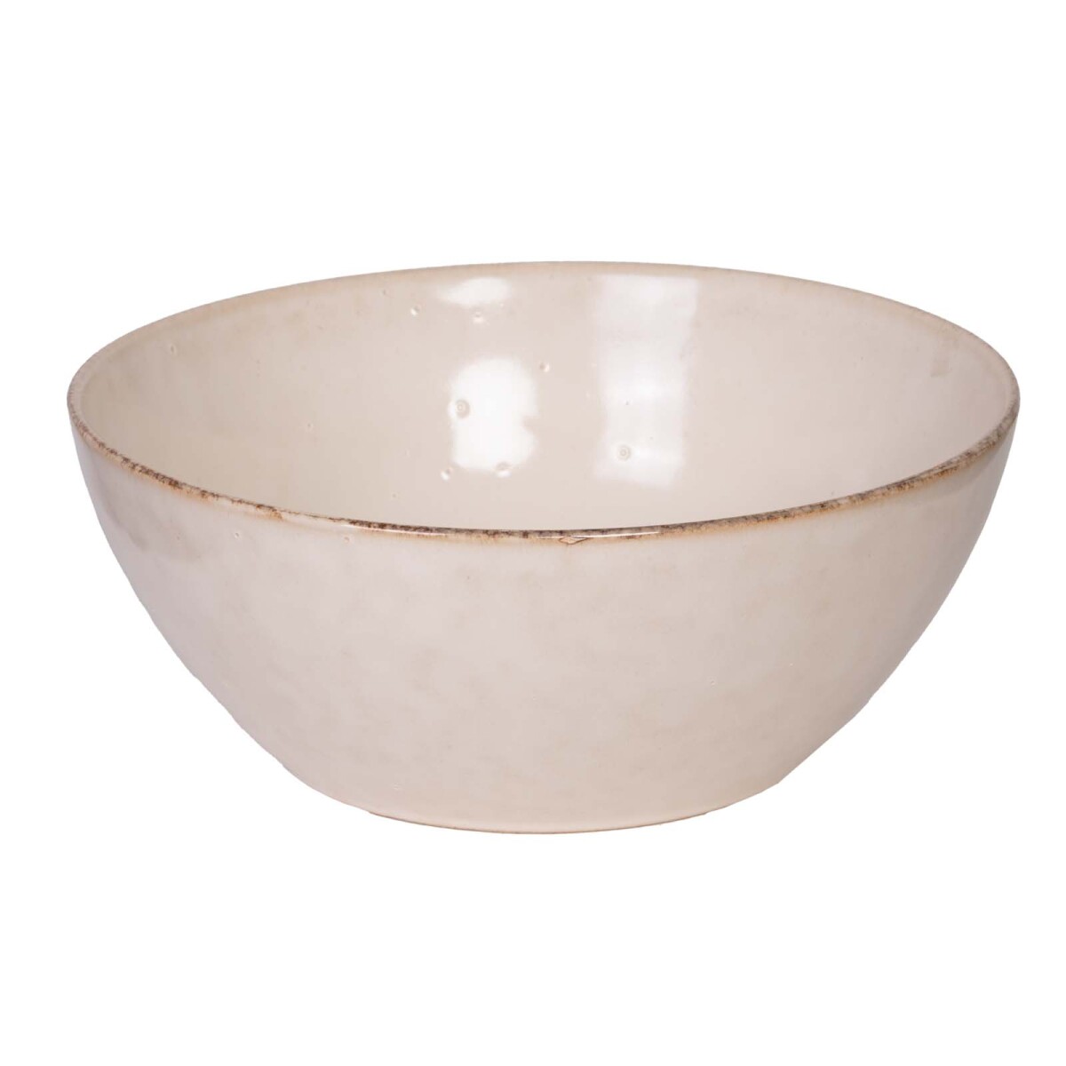 BOWL - CERAMICA NATURAL-BEIGE PADDY 