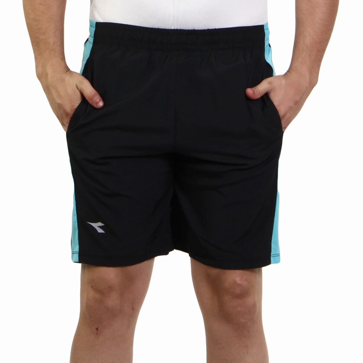 Diadora Hombre 7,5 In Shorts - Black/turquoise - Negro-turquesa 