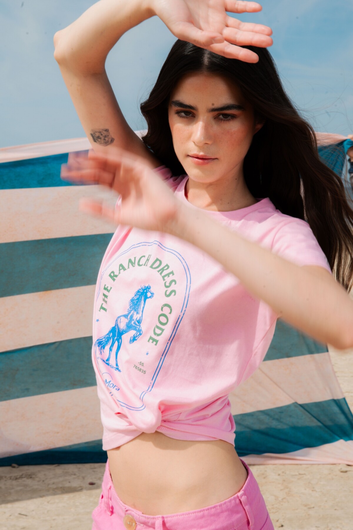 Ranch T shirt Rosa