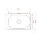 Pileta Cocina Acero Inox 60x40 DGC 000