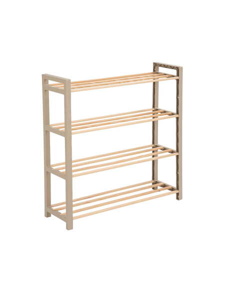 ZAPATERA 4 NIVELES 68X51X20CMS MADERA Y PP ZAPATERA 4 NIVELES 68X51X20CMS MADERA Y PP