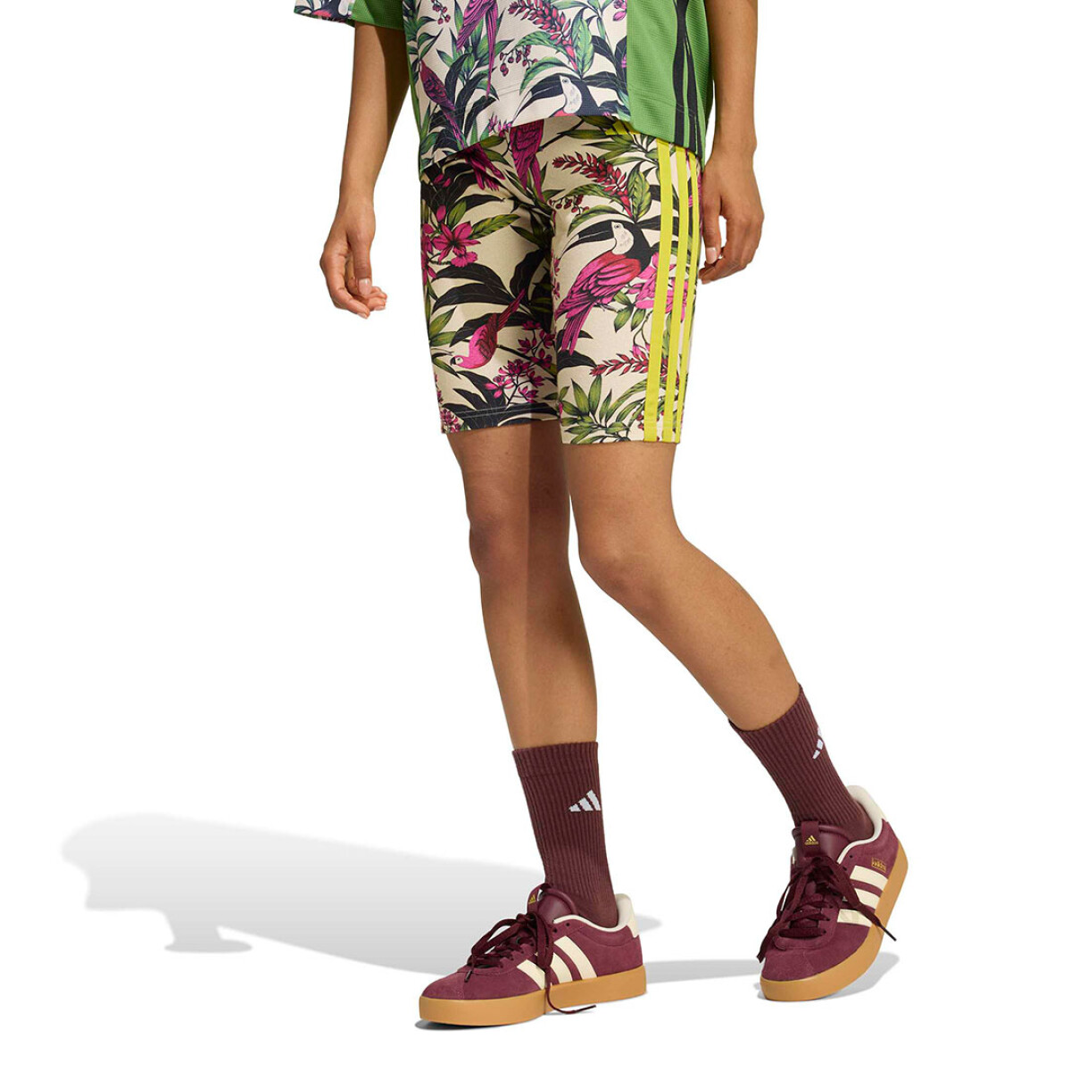 Calza de Mujer Adidas Farm Rio W - Beige - Animal Print 