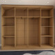 Ropero Placard 8 Puertas 10 divisiones Dormitorio Negro