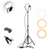 Anillo Aro Luz Led Tripode Soporte Flexible 2.2m 3 Niveles Variante sin Control