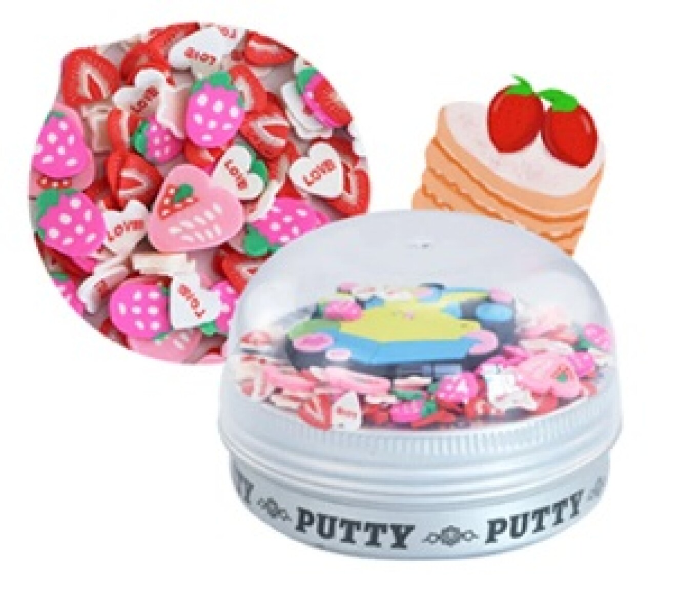 SLIME SCENTED PUTTY - STRAWBERRY 