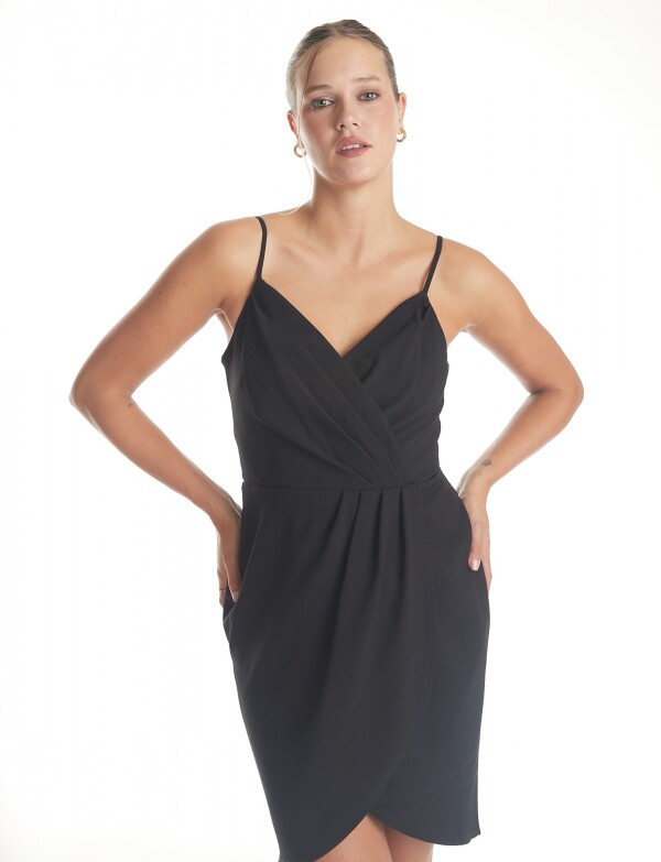 Vestido Noche Cruzad NEGRO