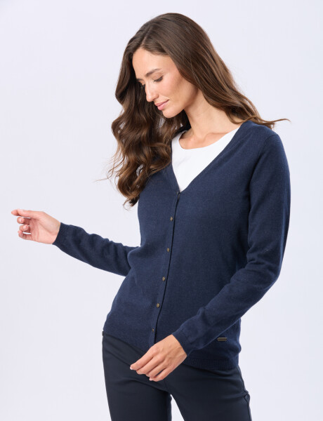 SACO TEJIDO CLÁSICO Marino