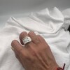 Anillo plata y oro Varón Anillo plata y oro Varón