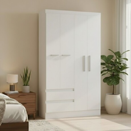 Ropero 4 puertas Blanco