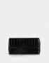 Ficheros Billetera Cuerina Croco - Negro