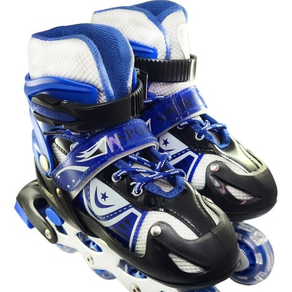 Patines Rollers Extensibles Calidad Colores Infantil Niños Variante Color Azul Talle 31-34