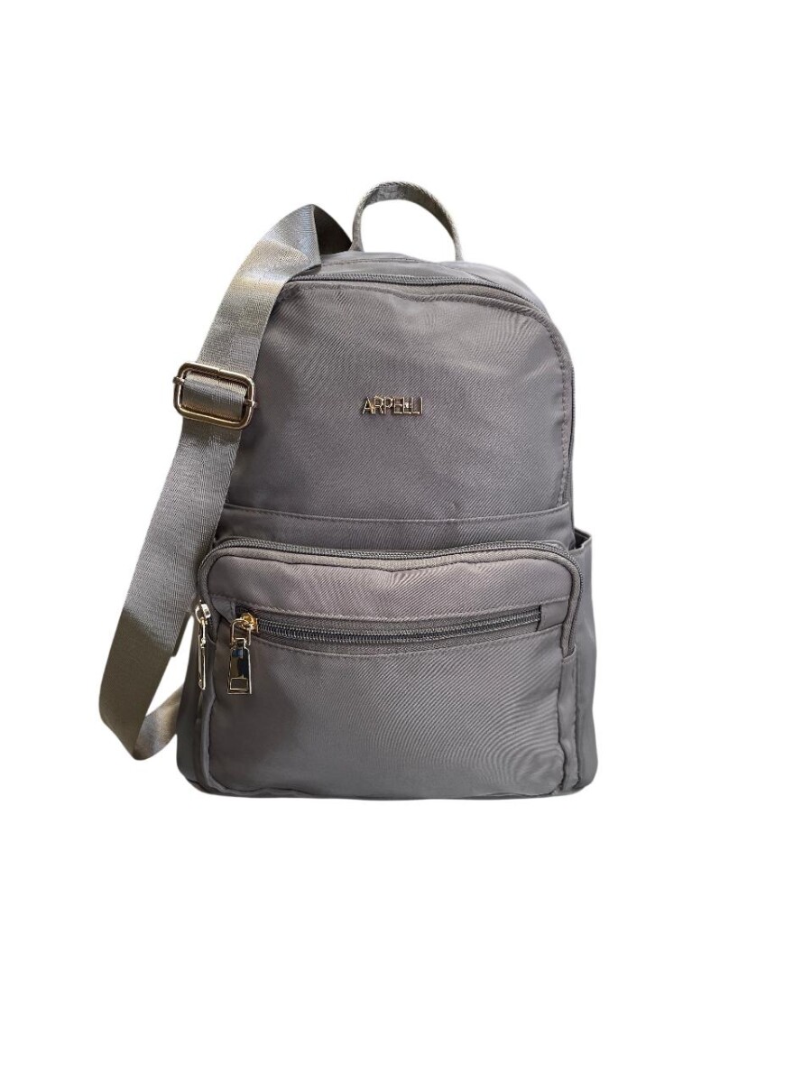 Mochila microfibra - Beige 
