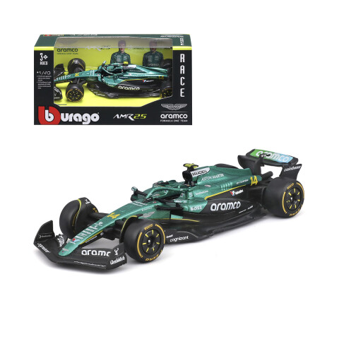 Bburago Formula 1 Aston Martin Aramco Escala 1:43 Fernando Alonso