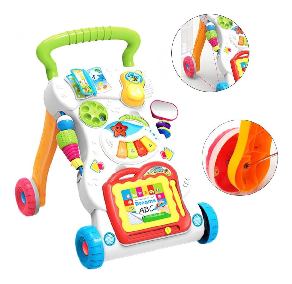Caminador Bebe Andador Infantil Musical Caminar Niño - Pla009001 