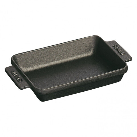 STAUB FUENTE HORNO NEGRA RECT. 15 X 10 CM STAUB FUENTE HORNO NEGRA RECT. 15 X 10 CM