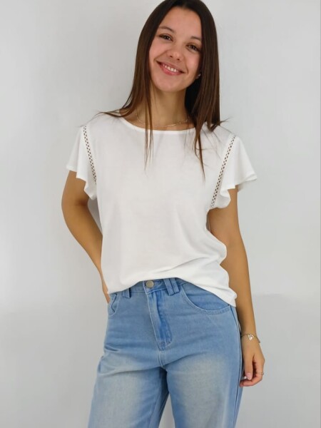 T-SHIRT WANNA 2428 BLANCO