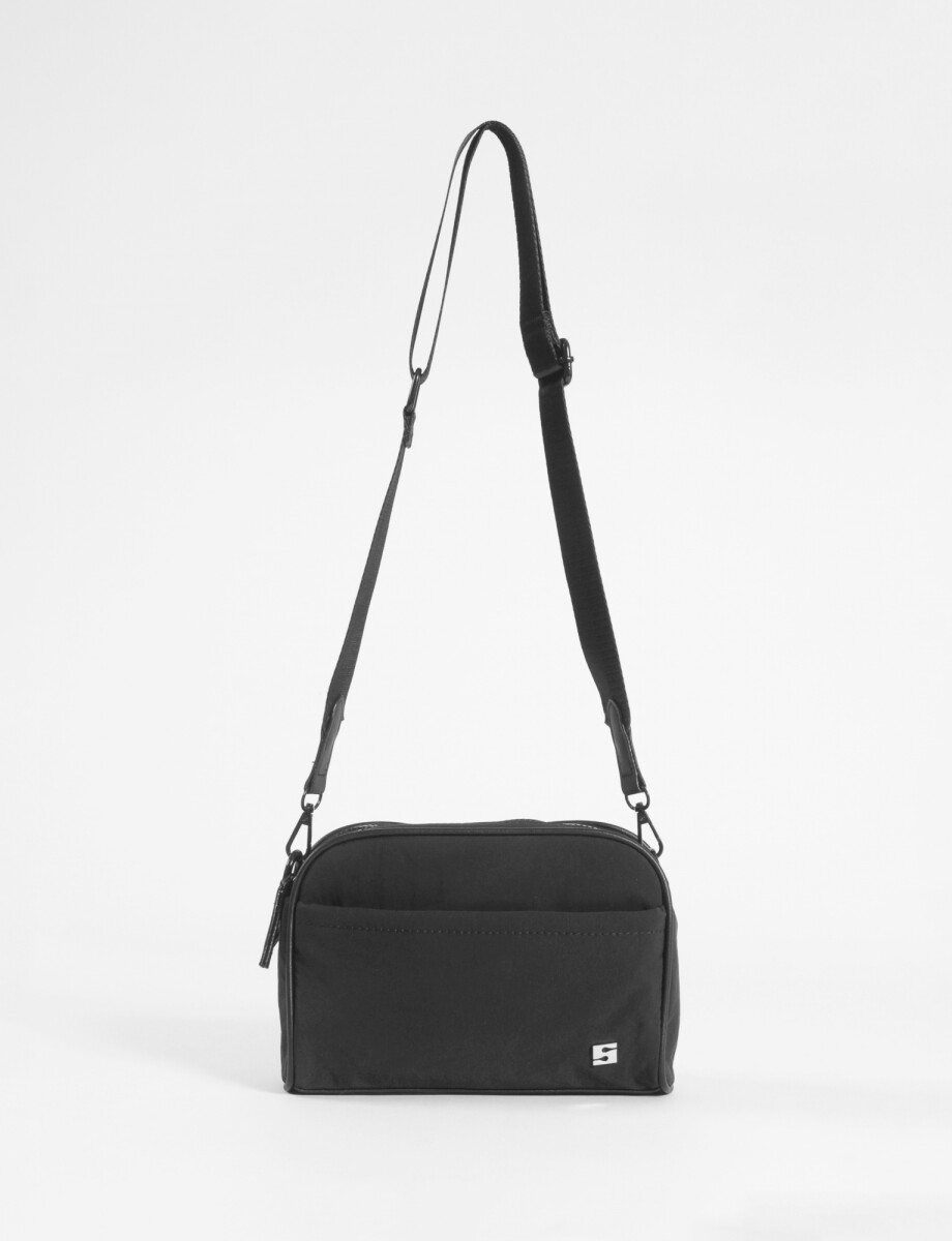 Bandolera doble cierre - negro 