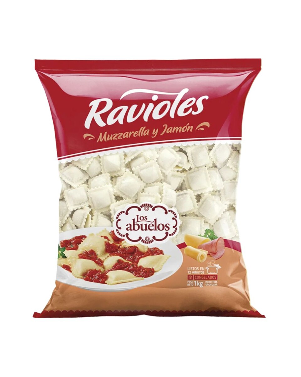 RAVIOLES JAMON Y MUZZA 1KG 